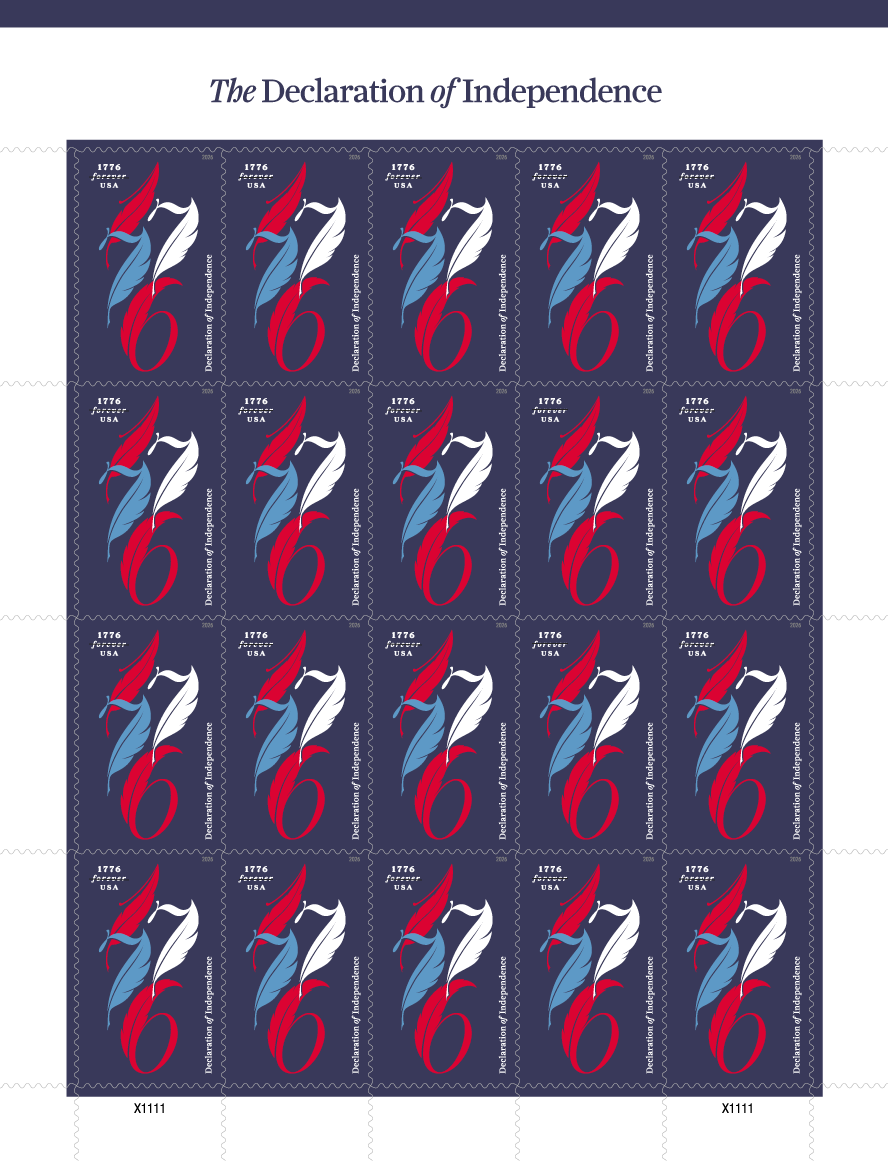 2026 Declaration of Independence Stamps | Tool Stamps US Postage Stamps