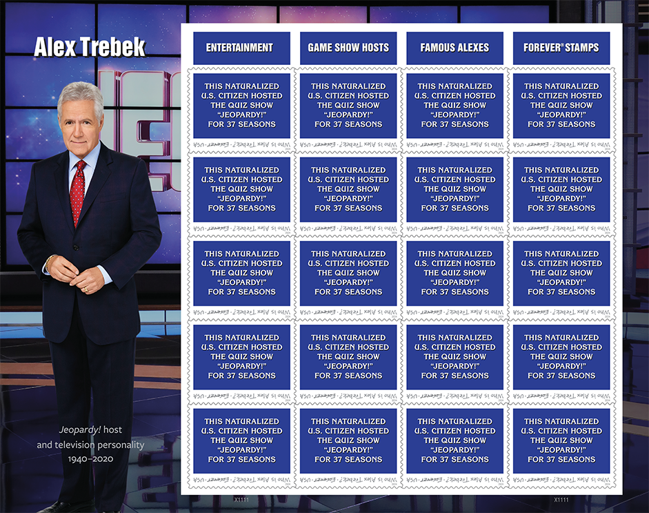 2024 Alex Trebek Stamps - Forever Stamps
